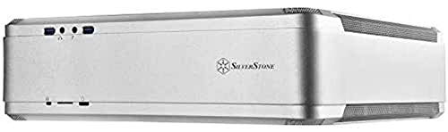 Silverstone SST-FTZ01S-E Custodia per computer Gaming Mini-ITX ad alta velocità Fortress, alimentatore ATX opzionale, argento