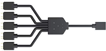 Cooler Master ARGB 1-to-5 Cavo Splitter, 3-Pin LED Connector, 58 cm