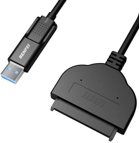 BENFEI Cavo SATA a USB, 2-in-1 USB C/USB 3.0 a SATA III Adattatore compatibile per 2,5" HDD e SSD