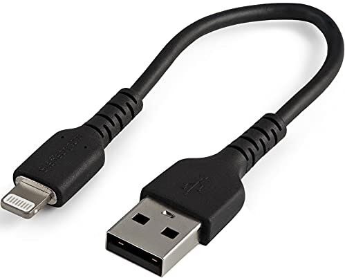 StarTech.com 15CM USB TO LIGHTNING CABLE APPLE MFI CERTIFIED BLACK