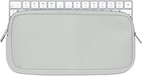 kwmobile Custodia Tastiera Wireless Compatibile con Apple Magic Keyboard Porta Tastiera PC Portatile Copri Tastiera Computer Grigio Chiaro