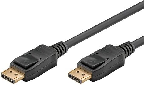 goobay 64857 Cavo DisplayPort 2.1, risoluzione 8K a 60 Hz, cavo di collegamento per PC da gioco, PS5, schermato, 1 m