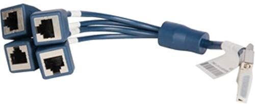 HP Enterprise JG263A cavo di interfaccia e adattatore Mini D-28 4-RJ45 Nero