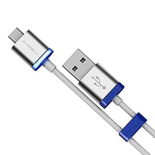 MiPow -CCM 101-60-GN-Cavo Micro-USB di Ricarica e Dati con connettori in Alluminio e Luce LED per cellulari/Smartphone/Lettori MP3/Tablet/sistemi di Navigazione e Console di Gioco Portatili