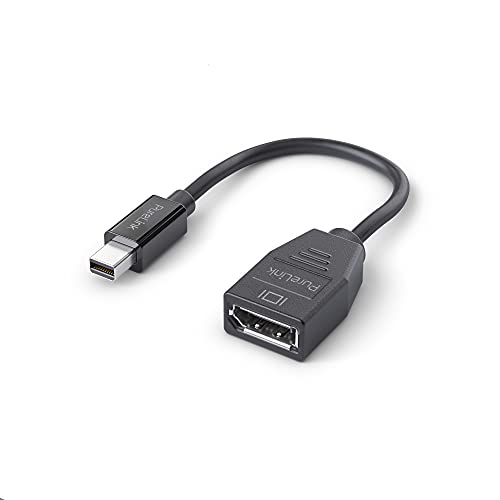 PureLink da mini DisplayPort a DisplayPort Adattatore, 4K Ultra HD 60Hz, larghezza di banda 21.6GB/s, connettori placcati in oro, 0.15m, nero