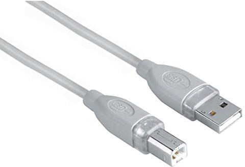 Hama Cavo USB A 2.0/USB B 2.0, 1,8 metri, grigio, 1 stella