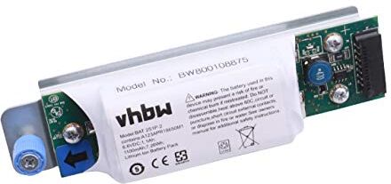 vhbw Li-Ioni Batteria 1100mAh (6.6V) compatibile con dispositivo rete Storage Array Dell PowerVault MD3200, MD3200I, MD3220 sostituisce BAT-2S1P, 0D668J, 69Y2926