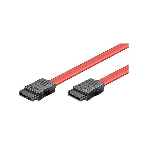 goobay 50915 Cavo HDD SATA 1.5 GBits/3 GBits, Rosso, 0.5 m Lunghezza del Cavo