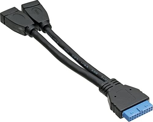 InLine 13251 Cavo USB 3.0 Interno, Nero