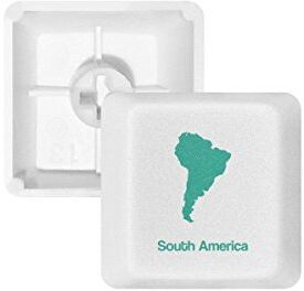 DIYthinker Verde Sud America Illustrazione Mappa PBT Copritasti con Apertura per Tastiera Meccanica Bianco OEM Nessun Simbolo di Stampa