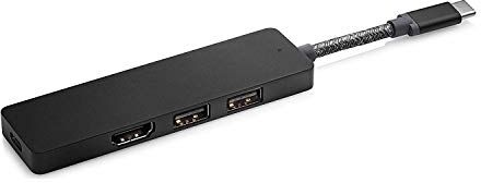 HP PC 65W Slim USB AC Adapter Envy USB-C Hub, Nero, 17 x 2.8 x 0.9 cm