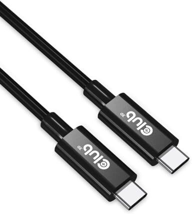 Club 3D CAC-1579 USB4 Gen3x2 Type-C Cavo bidirezionale 8K60Hz o 4K120Hz, dati 40Gbps, PD 240W (48V/5A) EPR St/St 3m