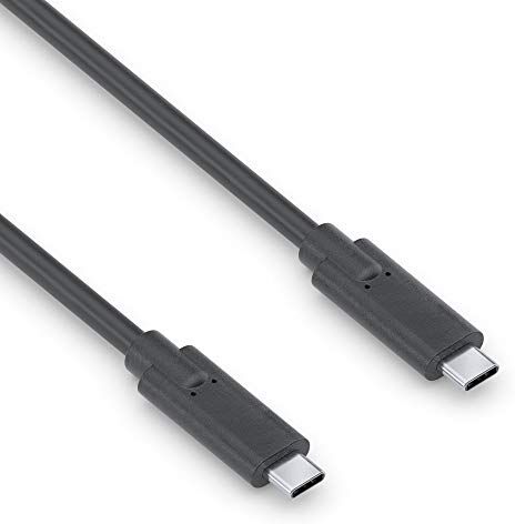 PureLink cavo da USB-C a USB-C, USB 3.1 Gen 2 con trasferimento dati 10 GB/s, nero, 1,00 m