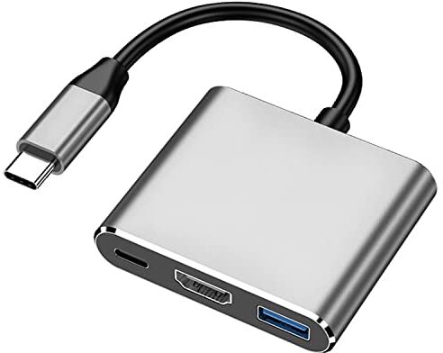 XtremeMac Hub USB-C  per MacBook: ricarica pass-through fino a 100W e trasferimento dati veloce, USB 3.0 e 4K HDMI, design Apple, per MacBook, iPad e altri dispositivi con connettore Type-C.