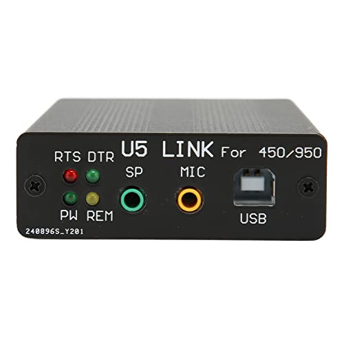 Zunate Adattatore PC Linker, Adattatore USB PC Linker Connettore Radio Silenzioso per YAESU FT7800 8800 8900 100D 891 991 818 857D 897D, per IC 2710 2720 2820, Plug and Play