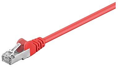 goobay 50153 CAT 5e Cavo Patch, Rete F/UTP, Rosso, 3m Lunghezza