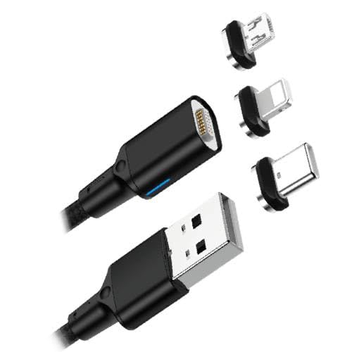 APM 570380, cavo magnetico 3 in 1, Lightning/USB-C/Micro-USB, 1M