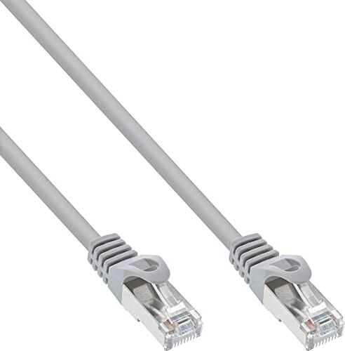 InLine COS Cable Desk Patch Cable TP Cat5e SFTP 1m Grey