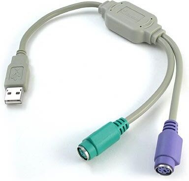 ICT Cavo USB TO PS2 per Vecchi TASTIERE E Mouse