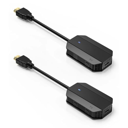 iFutniew 1080P Trasmettitore wireless compatibile con ricevitore, display Dongle Extender, adattatore AV per laptop, TV, proiettore monitor