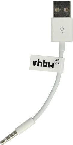 vhbw Cavo dati USB 2in1 compatibile con APPLE IPOD Shuffle 2G, 3G