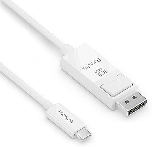 PureLink Cavo da USB-C a DisplayPort 4K Ultra HD 60Hz, contatti placcati in oro, 2,00 m, bianco