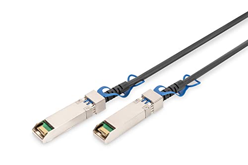 Digitus Cavo DAC universale SFP28-25 Gbit/s fattore di forma IPF compatibile con SFF-8432 Cavo di rete Twinax Direct Attach Cable Direct Attach Copper AWG26-4 m nero