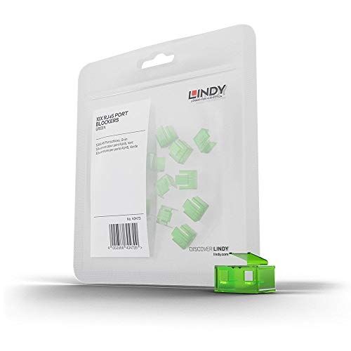 Lindy Blocca Porte RJ45 Verde, 20 Pezzi