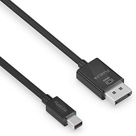 PureLink Cavo da Mini DisplayPort a DisplayPort 1.3, 4K Ultra HD 60Hz, larghezza di banda 21,6 GB/s, contatti dorati, 1,50 m, nero