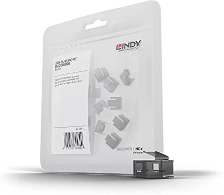 Lindy Blocca Porte RJ45, 20 Pezzi neri