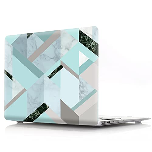 JZ Geometric Marble caso per MacBook Pro (16-inch,M1 Pro / M1 Max 2020-2021, Models: A2485) Hard Skin with Keyboard Cover [E]