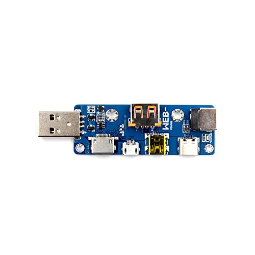 RAKSTORE WEB-POW002 Scheda adattatore USB multifunzione multi-porta MicroUSB TYPE-C DC PD DC5.5x2.1mm Presa