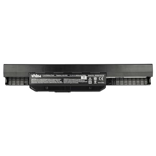 vhbw Batteria Li-Ion compatibile con Notebook Asus X53B, X53BR, X53BY, X53E, X53S, X53S (2011 model), X53SD (2011 model), X53SV, 6600mAh (11,1 V)