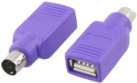 CABLEPELADO , adattatore da USB a PS2 per tastiera, viola