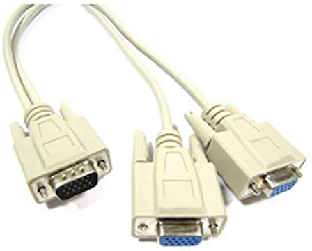 Cablematic Passivo replicatore tipo di cavo VGA Y 1 a 2 VGA 1m