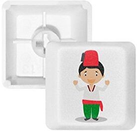 DIYthinker Rosso Verde Turchia Cartoon PBT Copritasti con Apertura per Tastiera Meccanica Bianco OEM Nessun Simbolo di Stampa