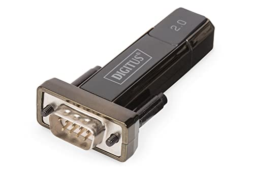 Digitus Adattatore da USB a seriale Convertitore RS232 USB 2.0 Tipo A a DSUB 9M Chipset FTDI Cavo di prolunga da 80 cm