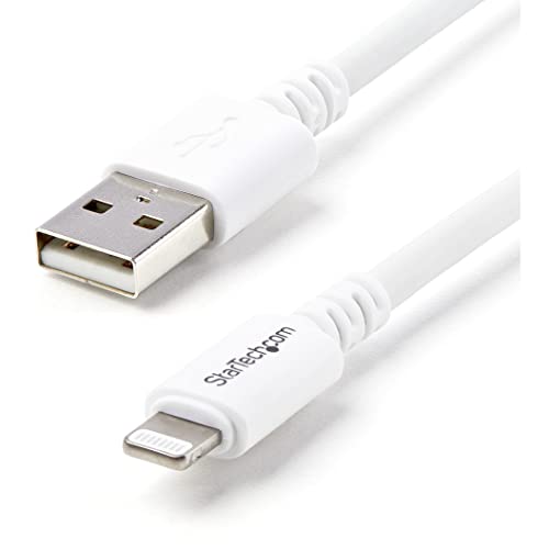 StarTech.com Cavo connettore lungo Lightning a 8 pin Apple a USB per iPhone / iPod / iPad bianco da 3 m
