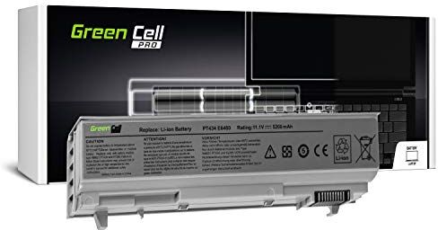 Green Cell ® PRO Serie PT434 W1193 4M529 Batteria per Portatile Dell Latitude E6400 E6410 E6500 E6510 (Le Pile Originali Samsung SDI, 6 Pile, 5200mAh, Argento)