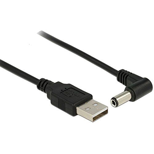 LINK R10122 Cavo di Alimentazione USB DC 5.5 x 2.50 mm 90°, 1.5 m