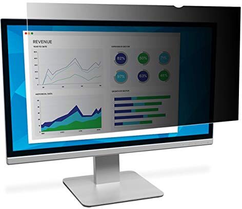 3M Privacy Filter for 19.5" Widescreen Monitor, 16:10, Nero