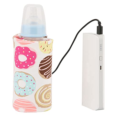 Natudeco Bottiglia per il latte USB Termostato costante Borsa per riscaldamento in cotone Custodia portatile Modello durevole e carino Regalo per viaggiatori di alta qualità(01)