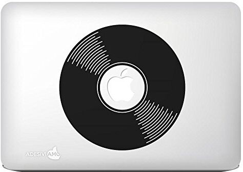 Adesiviamo Adesivo disco in vinile old dj decal sticker for apple mac macbook tutti i modelli