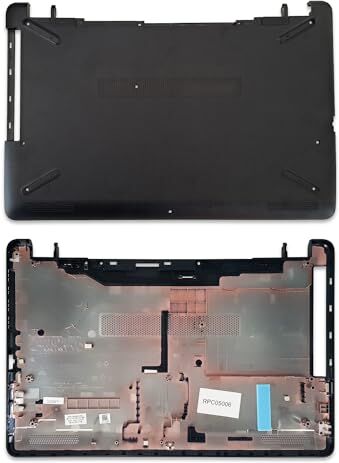 new net Scocca Inferiore Cover Bottom Case Chassis compatibile con Notebook HP 15-BS009CA, 15-BS013DX, 15-BS013TU, 15-BS015CY, 15-BS016CY, Senza porta VGA, Colore: Jet Black (Nero)