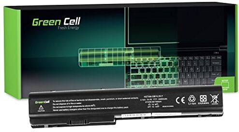 Green Cell ® Standard Serie HSTNN-DB75 HSTNN-IB75 Batteria per Portatile HP Pavilion DV8 DV7 DV7T DV7Z DV7-1000 DV7-2000 DV7-3000 HP HDX18 (8 Pile 4400mAh 14.4V Nero)