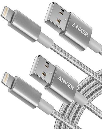 Anker [2 Pack iPhone Kabel 1.8m doppelt geflochtenes Premium Nylon Lightning Kabel mit lebenslange Garantie, [Apple MFi Zertifiziert] für iPhone XS/XS Max/XR/X/8/8 Plus/7/7 Plus, iPad und weitere