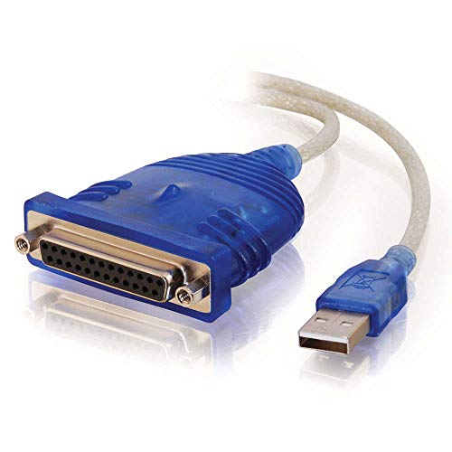 C2G USB to DB25 IEEE-1284 Parallel Printer Adapter Cable 6ft cavo per stampante 1,83 m Blu