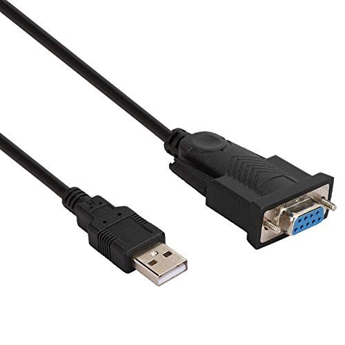 ASHATA USB a RS232, USB 2.0 a RS232 DB9 Serial Port Cable Converter Cavo connettore Femmina Universale, per win98SE / 2000 / XP / 7/8.10, per OS v8.6 o Superiore, 1,5 M