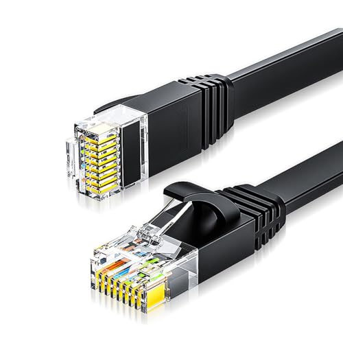 NFHK Cavo Ethernet piatto ultra sottile UTP Cat 6 RJ45 cavo di rete a doppino intrecciato cavo patch per laptop router 20 cm