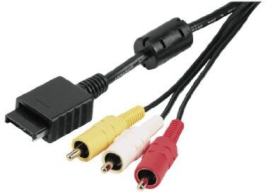 Hama Cavo Adattatore, Connettore PS2, RCA, 3 Metri, Nero